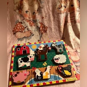 Melissa & Doug Wooden Farm Puzzle